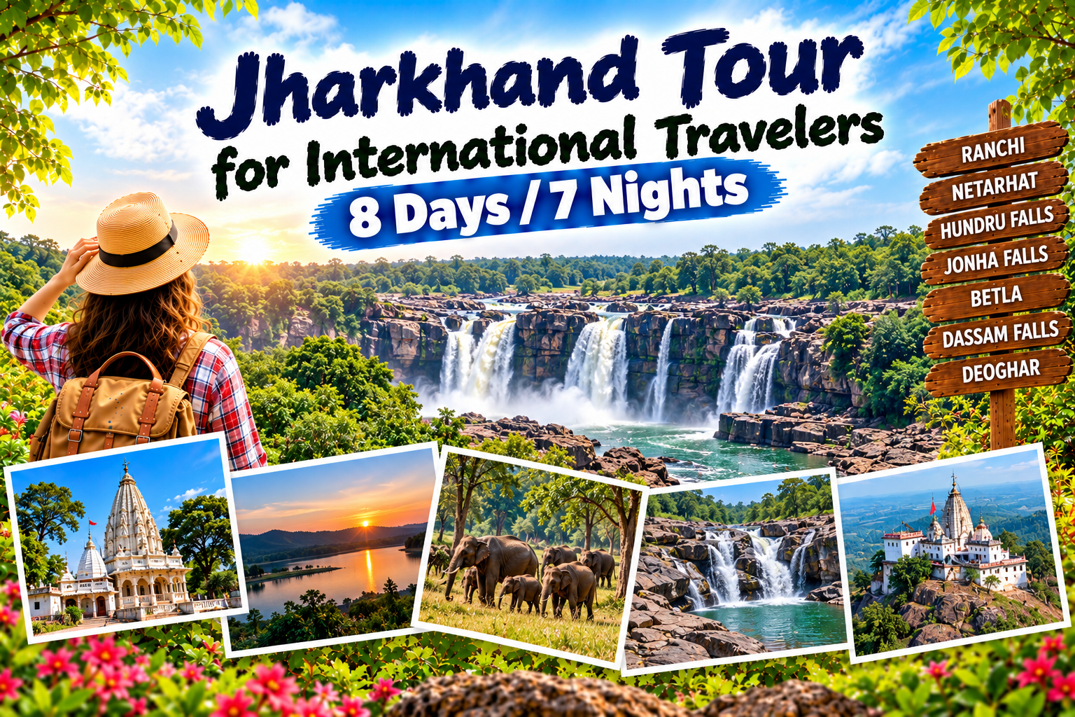 Jharkhand Tour for International Travelers | 8 Days / 7 Nights