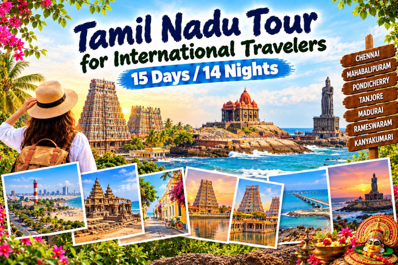Tamil Nadu Tour for International Travelers | 15 Days / 14 Nights