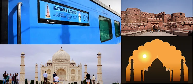 Taj Mahal Tour by Gatimaan Express Train - 1 Day