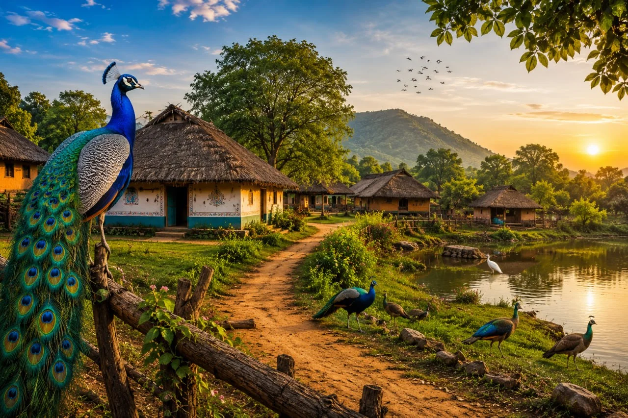 3-Day Village of Peacocks &amp; Heritage Tour | Govindpur, Chhattisgarh